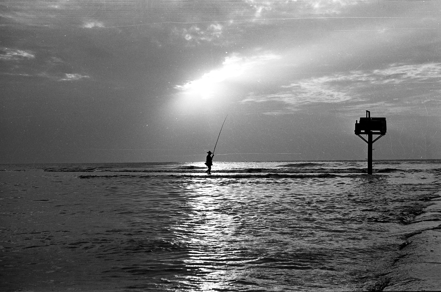 Fishing on the reef.
